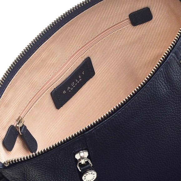 RADLEY LONDON Fountain Road Leather Crossbody Bag - DARK BLUE - Picture 3 of 10